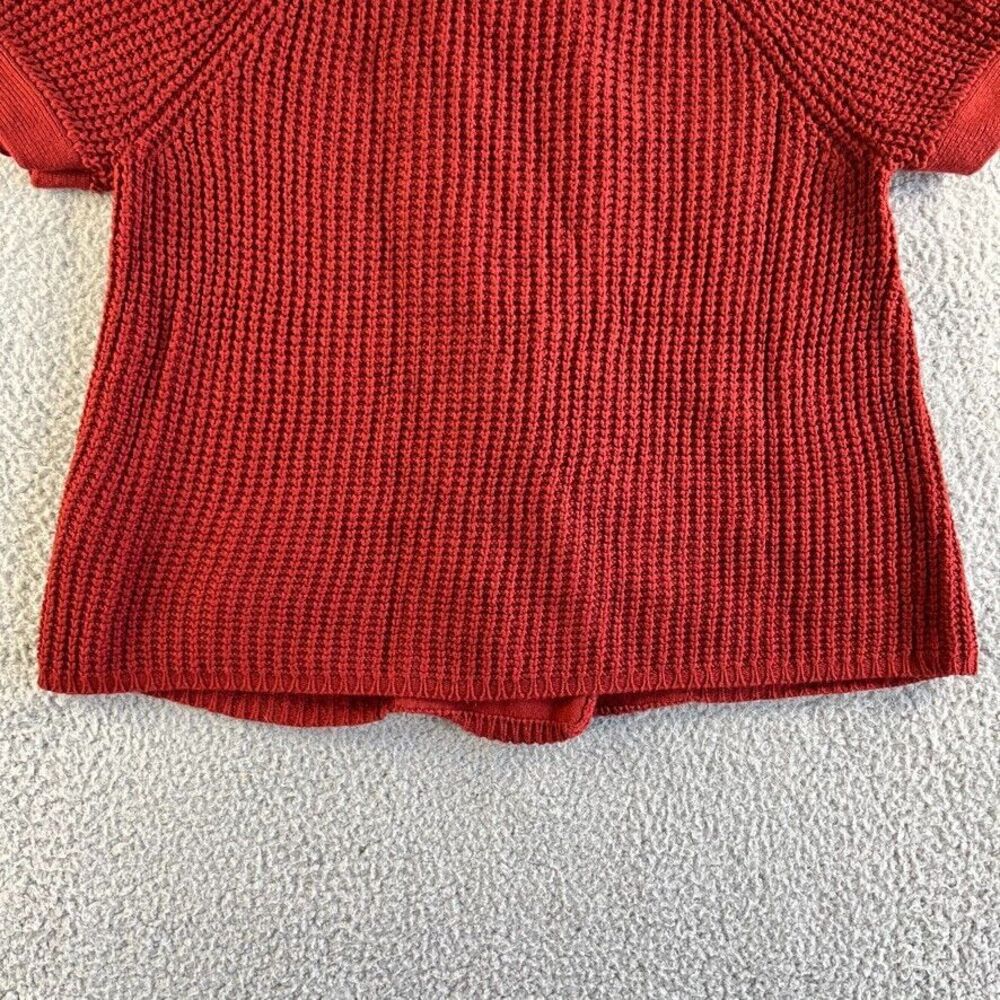 NEW‎ Banana Republic Cardigan Sweater Womens Small Red Angora Blend Chunky - Picture 10 of 16